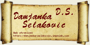 Damjanka Selaković vizit kartica